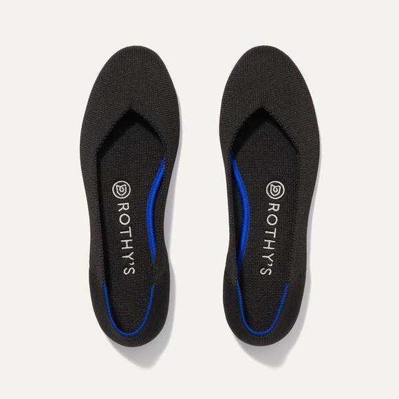 Rothy's Shoes | Rothys The Flat Black Solid Flats | Poshmark